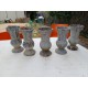 Lot de 5 Vases en Fonte 1900 de Charleville - Mézières