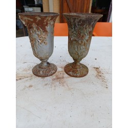Paire de Vases en Fonte 1900 de Charleville - Mézières