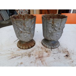 Paire de Vases en Fonte 1900 de Charleville - Mézières