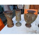 Lot de 3 Vases en Fonte 1900 de Charleville - Mézières