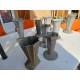 Lot de 8 Vases en Fonte et Aluminium 1900