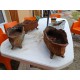 Lot de 4 Jardinières en Fonte 1900 de Charleville - Mézières Style Rocaille