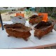 Lot de 4 Jardinières en Fonte 1900 de Charleville - Mézières Style Rocaille