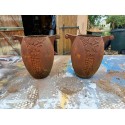 Paire de Vases en Fonte Art Déco de Charleville - Mézières