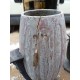 Paire de Vases Art déco Fonte émaillée