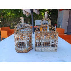 2 Cage à Oiseaux Fer