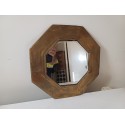 Miroir Octogonal Laiton Vintage
