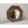 Miroir Octogonal Laiton Vintage