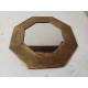 Miroir Octogonal Laiton Vintage