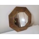 Miroir Octogonal Laiton Vintage