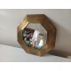 Miroir Octogonal Laiton Vintage