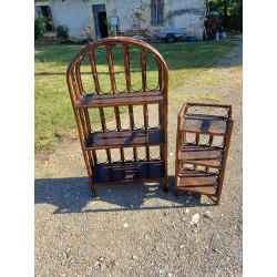 2 Meubles en Rotin Vintage