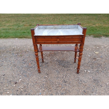 Table de Toilette Marbre et Pitchpin