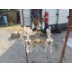 Lustre Bronze et Pampilles 19 éme