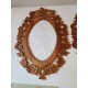 Paire de Cadres bois Dentelles décors aux Raisins