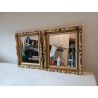Paire de Miroirs Bois et Stuk doré