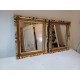 Paire de Miroirs Bois et Stuk doré