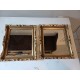 Paire de Miroirs Bois et Stuk doré