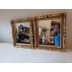 Paire de Miroirs Bois et Stuk doré