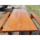Table de Ferme Campagnarde en Chéne et Pin + 2 Bancs