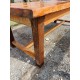Table de Ferme Campagnarde en Chéne et Pin + 2 Bancs