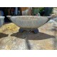 2 Jardinières Art déco Fonte émaillée