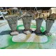 2 Paire de Vases en Aluminium 1900