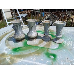 2 Paire de Vases en Fonte 1900 Charleville- Méziéres