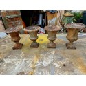 2 Paires de Vases Médicis en Fonte 1900 Charleville- Méziéres