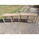 Paire de Bancs Paillés