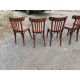 5 Chaises bistrot Thonet bois