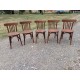 5 Chaises bistrot Thonet bois
