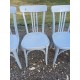 6 Chaises bistrot Thonet bois cérusé Vieux Gris
