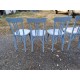 6 Chaises bistrot Thonet bois cérusé Vieux Gris