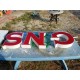3 Lettres Industrielles Plastic : S.N.G