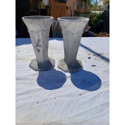 Paire de Vases en Aluminium 1900