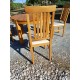 Table Chéne avec 4 Chaises et 1 Rallonge