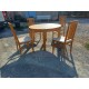 Table Chéne avec 4 Chaises et 1 Rallonge