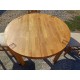 Table Chéne avec 4 Chaises et 1 Rallonge