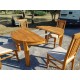 Table Chéne avec 4 Chaises et 1 Rallonge