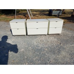 3 Meubles de Rangements Bois Mélaminé