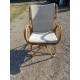 Fauteuil Rotin , Osier Vintage