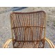 Fauteuil Rotin , Osier Vintage