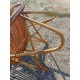 Fauteuil Rotin , Osier Vintage