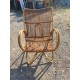 Fauteuil Rotin , Osier Vintage