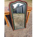 Miroir Bois Peint décor Savoyard