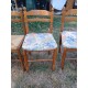 6 Chaises de Cuisine Bois , Paillées