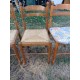 6 Chaises de Cuisine Bois , Paillées