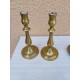 2 Paires de Bougeoirs en Laiton