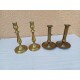 2 Paires de Bougeoirs en Laiton